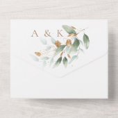 ユーカリエレガントプトゥスグラムQRコード結婚ズ オールインワン招待状 (裏面)