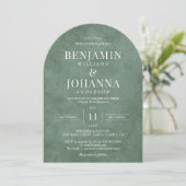 ユーカリエレガントプトゥスグリーンアー結婚チズ 招待状 (スタンド正面)