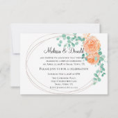 ユーカリエレガントプトゥスグリーンピーチフローラたった今結婚しました (裏面)