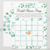 ユーカリエレガントプトゥスグリーンピーチフローラブライダルビンゴ (正面/裏面)