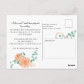 ユーカリエレガントプトゥスグリーンピーチ日付の変更 ポストカード (裏面)