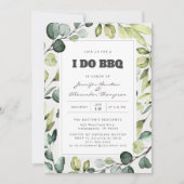 ユーカリエレガントプトゥスグリーンリーI do BBQパーティー 招待状 (正面)