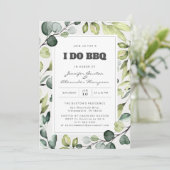 ユーカリエレガントプトゥスグリーンリーI do BBQパーティー 招待状 (スタンド正面)