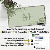 ユーカリエレガントプトゥスグリーン植物単像 デスクマット