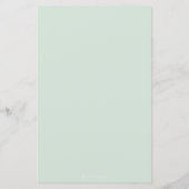 ユーカリエレガントプトゥスダスティーブルーブライダルシャワー招待状 (裏面)