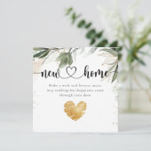 ユーカリエレガントプトゥスニューホーム引っ越し祝いパーティーカード サンキューカード (スタンド正面)