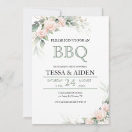 ユーカリエレガントプトゥスバジェットBBQ婚約パーティ 招待状