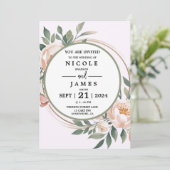 ユーカリエレガントプトゥスピーチフローラ 招待状 (スタンド正面)