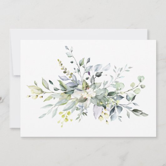 ユーカリエレガントプトゥスブライダルシャワー 招待状 (裏面)