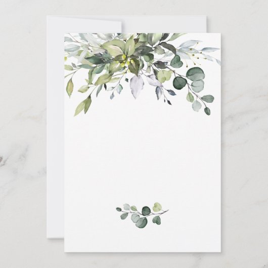 ユーカリエレガントプトゥスブライダルシャワー 招待状 (裏面)