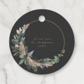 ユーカリエレガントプトゥスブラック&ホワイトクリスマスリース フェイバータグ (裏面)