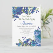 ユーカリエレガントプトゥスブルーティール（緑がかった色）フローラフクロウ (スタンド正面)