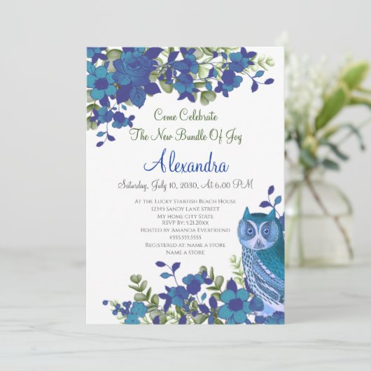 ユーカリエレガントプトゥスブルーティール（緑がかった色）フローラフクロウ (スタンド正面)