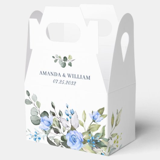 ユーカリエレガントプトゥスブルーバラズグ結婚レナリー フェイバーボックス (オープン)