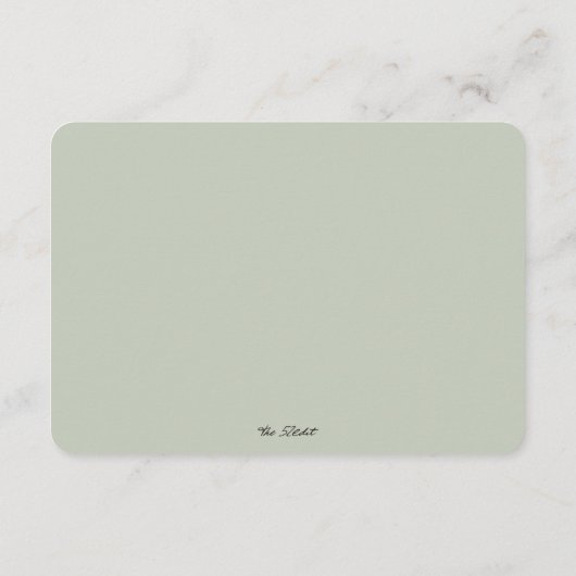 ユーカリエレガントプトゥスベビー要請のためのグリーンブック エンクロージャーカード