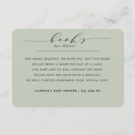 ユーカリエレガントプトゥスベビー要請のためのグリーンブック エンクロージャーカード