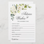 ユーカリエレガントプトゥスホワイトローズウィーズ&アドバイスカード (正面/裏面)