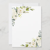 ユーカリエレガントプトゥスホワイトローズブライダルシャワー 招待状 (裏面)