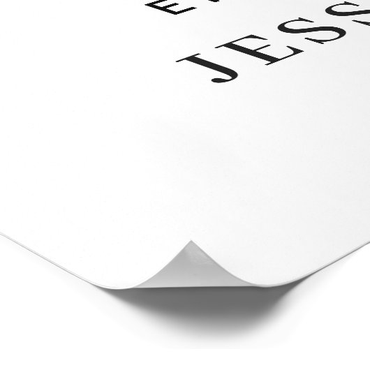 ユーカリエレガントプトゥスホワイトローズ婚約パーティ ポスター (角)