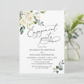 ユーカリエレガントプトゥスホワイトローズ婚約パーティ 招待状 (スタンド正面)