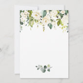 ユーカリエレガントプトゥスホワイトローゼズグリーンリー結婚ズ 招待状 (裏面)