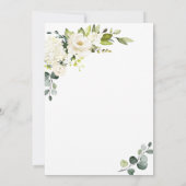 ユーカリエレガントプトゥスホワイトローゼズグリーンリー結婚ズ 招待状 (裏面)