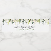 ユーカリエレガントプトゥスホワイトローゼリハーサルディナー ペットボトルラベル (シングルラベル)