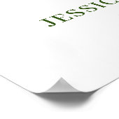 ユーカリエレガントプトゥスホワイトローゼリハーサルディナー ポスター (角)