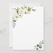 ユーカリエレガントプトゥスホワイトローゼリハーサルディナー 招待状 (裏面)