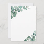 ユーカリエレガントプトゥスヴィノウィズヴォーズブライダルシャワー 招待状 (裏面)