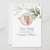 ユーカリエレガントプトゥス写真第1聖餐式 招待状 (裏面)