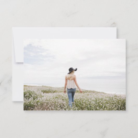 ユーカリエレガントプトゥス写真葬儀 ノートカード (裏面)