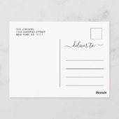 ユーカリエレガントプトゥス卒業パーティー招待状 ポストカード (裏面)