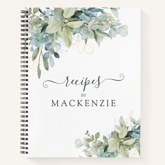 ユーカリエレガントプトゥス植物学レシピ ノートブック (正面)