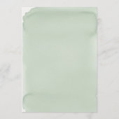 ユーカリエレガントプトゥス水カラー結婚式 プログラム (裏面)