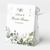 ユーカリエレガントプトゥス水彩ブライダルシャワー フェイバーボックス (裏面サイド)