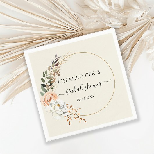 ユーカリエレガントプトゥス花 スタンダードカクテルナプキン