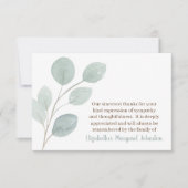 ユーカリエレガントプトゥス葬儀サンキューベレ サンキューカード (正面)