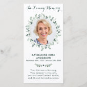 ユーカリエレガントプトゥス記念写真葬儀祈りの言葉C (正面)