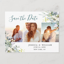 ユーカリエレガントプトゥス3 PHOTO Wedding日付を保存 ポストカード