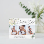 ユーカリエレガントプトゥス3 PHOTO Wedding日付を保存 ポストカード (スタンド正面)