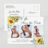 ユーカリエレガントプトゥス3 PHOTO Wedding日付を保存 ポストカード (正面/裏面)