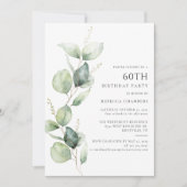 ユーカリエレガントプトゥス60thバースデーパーティー 招待状 (正面)