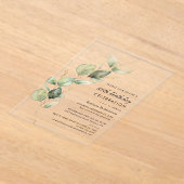 ユーカリエレガントプトゥス80thバースデーパーティー アクリル招待状 (レイダウン)