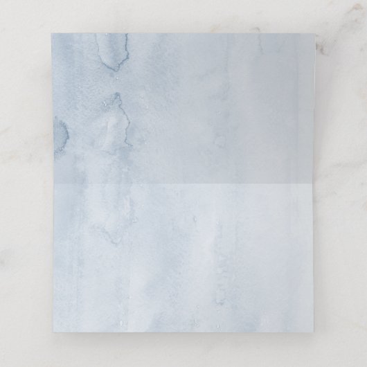 ユーカリエレガントプトゥス・グリーナリー・ダスティー・ブルー結婚ズ プレイスカード (内部開封)