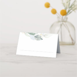 ユーカリエレガントプトゥス・グリーナリー・ダスティー・ブルー結婚ズ プレイスカード