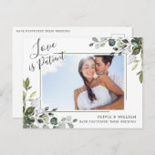 ユーカリエレガントプトゥスPHOTO結婚の計画の変更 ポストカード (正面/裏面)