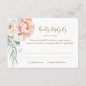 ユーカリエレガントプニー結婚式RSVP (QRコード) (正面)