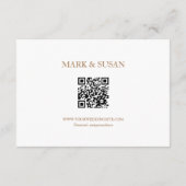 ユーカリエレガントプニー結婚式RSVP (QRコード) (裏面)