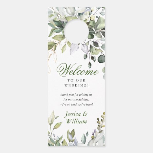 ユーカリエレガントプ結婚の歓迎は邪魔しない ドアノブサイン (裏面)